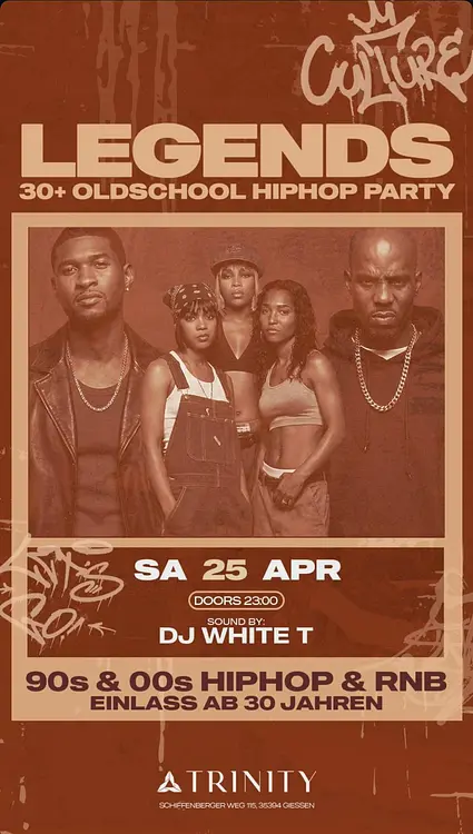 LEGENDS / 30+ Oldschool & Hip Hop Party