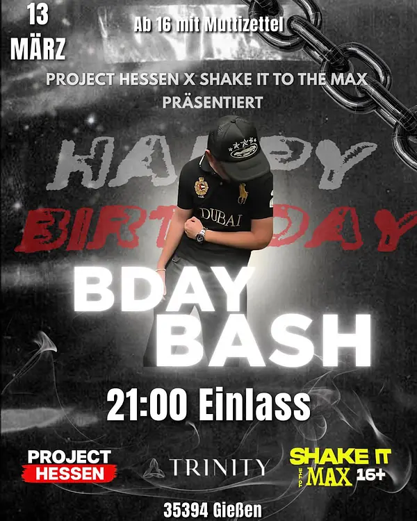"Shake it to the Maxx" & Project Hessen präsentieren : BDAY BASH